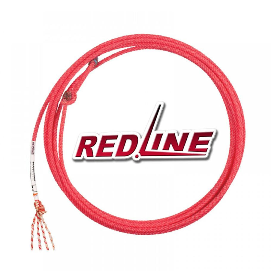 Corda para Laço em Dupla Team Roping 4 Tentos Vermelho Red Line